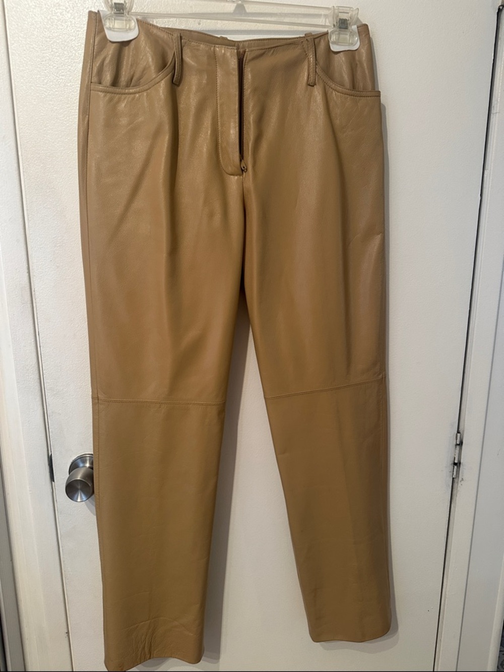 Danier Tan Leather Trousers